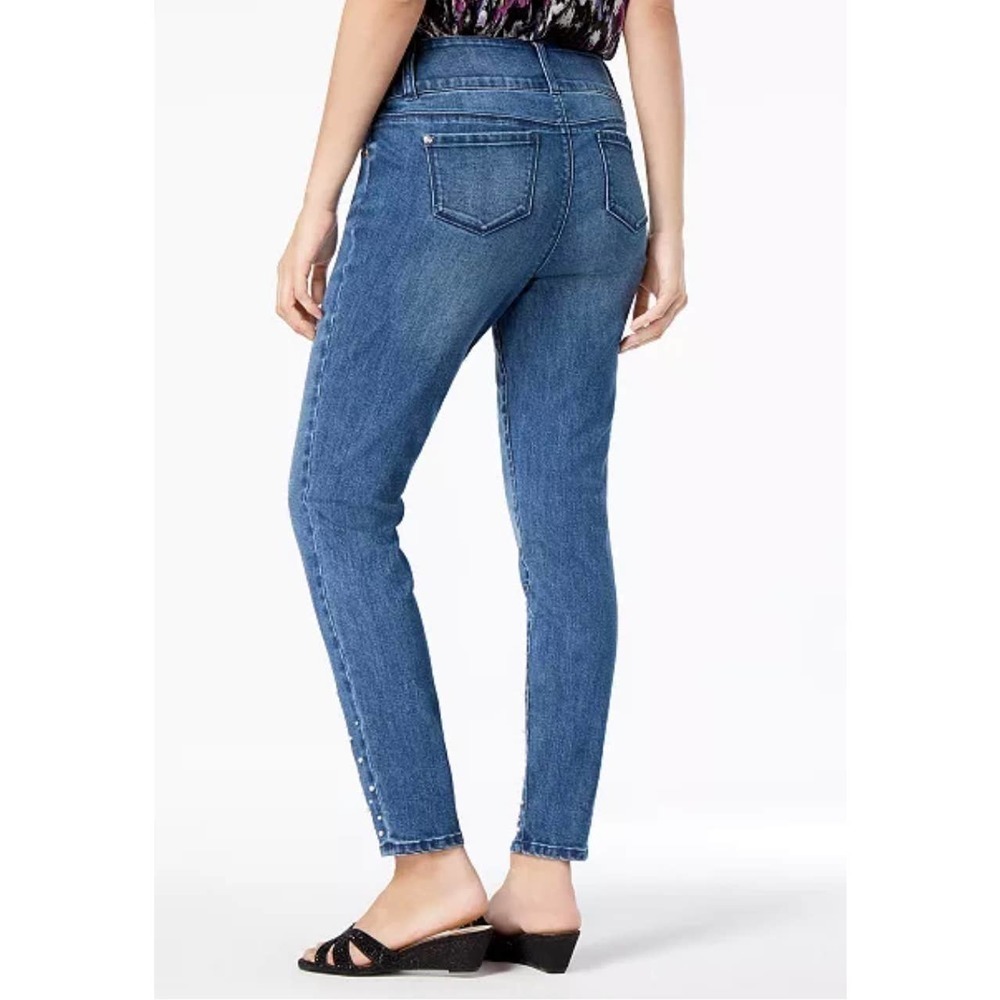 THALIA Sodi Faux Pearl Ankle  Skinny Jeans - Picture 2 of 12